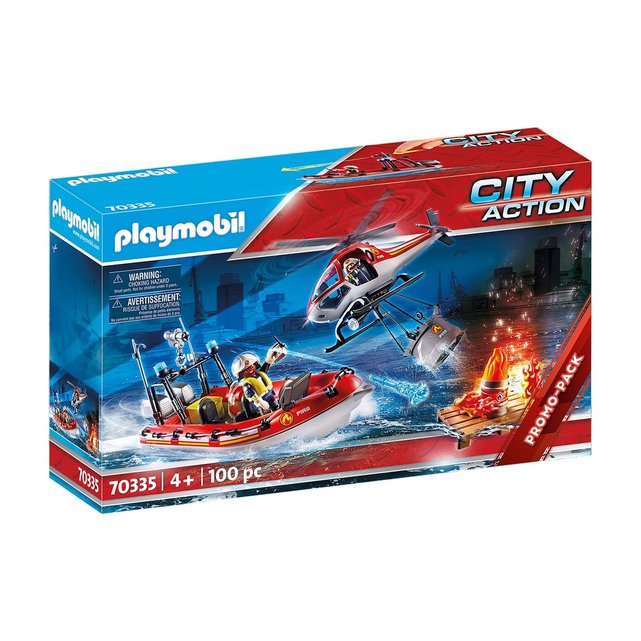 Talky Gants Haches Lampe Playmobil Lot Accessoires City Pompiers Casque