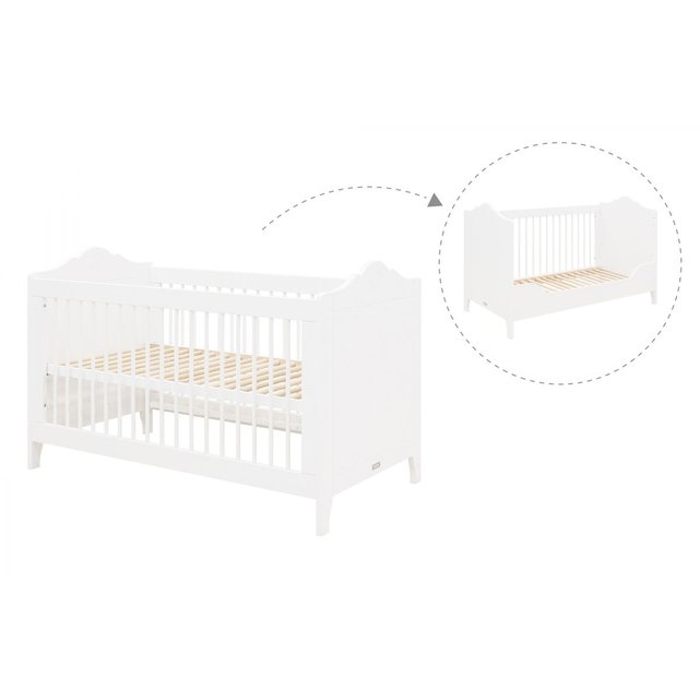 Lit Bebe Evolutif Evi 70x140 Blanc Bopita La Redoute