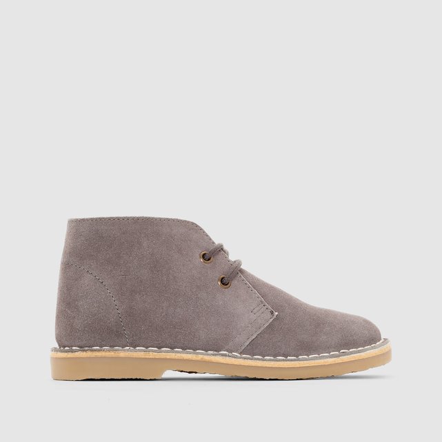 Suede Lace-Up Ankle Boots