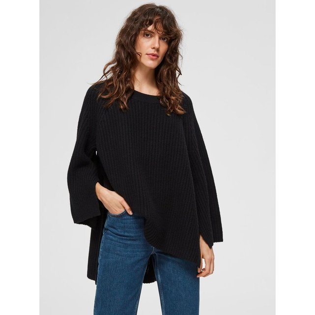 Pull oversize - noir black Selected Femme | La Redoute