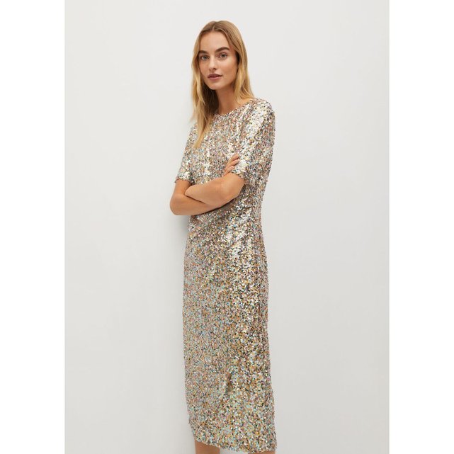 robe sequins mango