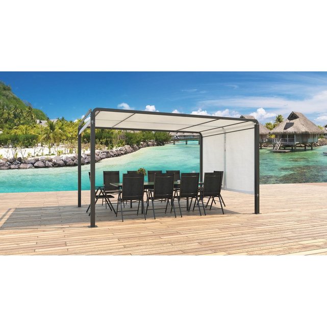 Pergola tissu polyester 3x4m - noir Concept Usine | La Redoute