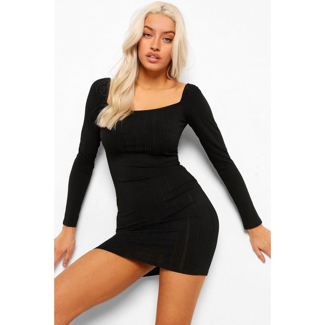 robe moulante manche courte