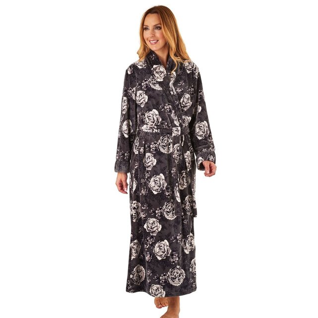 Peignoir de chambre long imprimés fleurs Slenderella | La ...