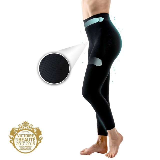 Legging anti cellulite cosmeto jade noir Beautytherm | La ... Legging anti cellulite cosmeto jade noir Beautytherm | La ...