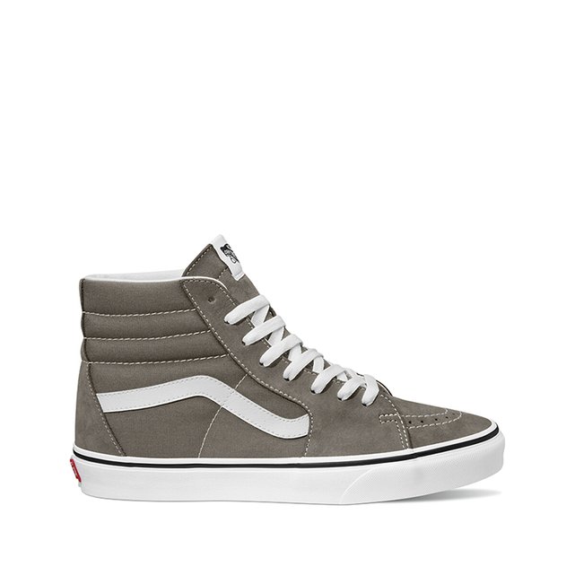 Grey suede vans deals high tops