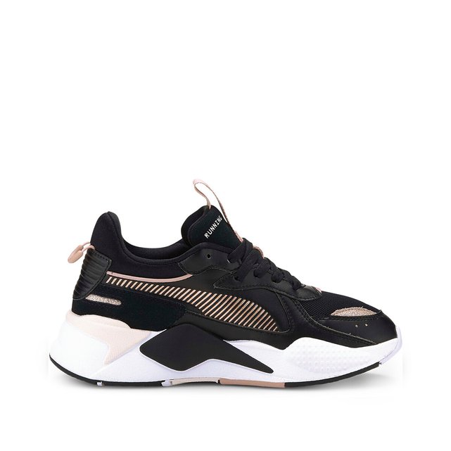 Rs-x mono metal trainers with chunky 