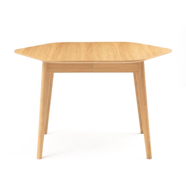 Biface Extendable Dining Table Seats 4 10 Oak La Redoute Interieurs La Redoute