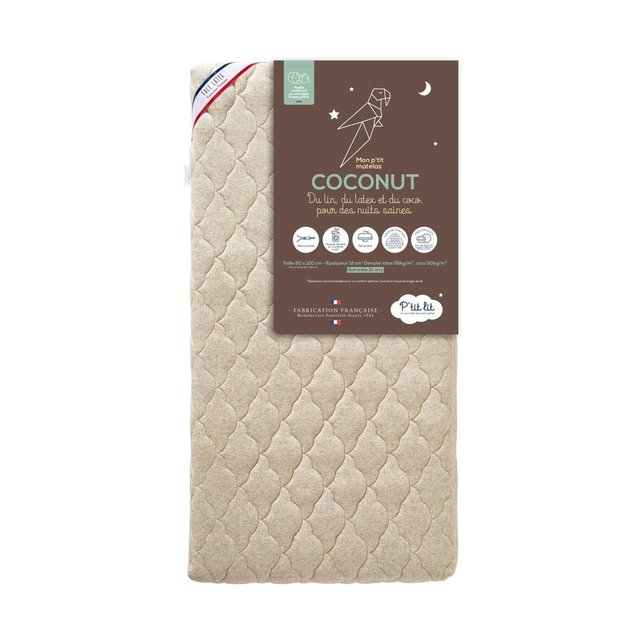 Matelas Bebe Dehoussable Coco Latex Lin Beige P Tit Lit La Redoute