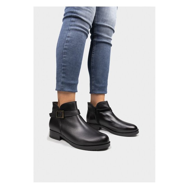 bottes cuir marron femme talon