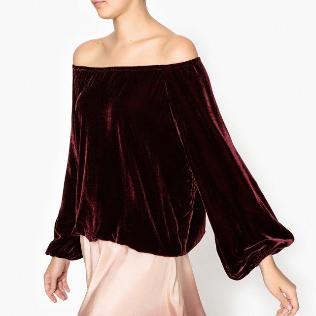 Топ короткий, велюровый с эластичным поясом GIANNI Топ короткий, велюровый с эластичным поясом GIANNI