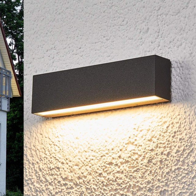 Applique extérieure en aluminium moderne led graphite, satiné