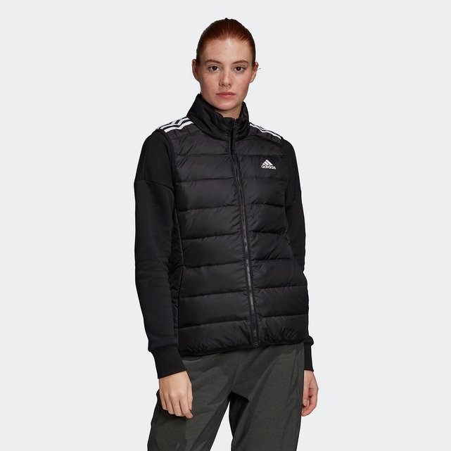 Zip-up padded bodywarmer with high-neck , black, Adidas Performance | La  Redoute