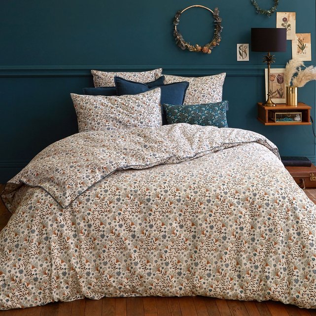 Housse De Couette Percale De Coton Kalyan Imprime Fleurs La Redoute Interieurs La Redoute