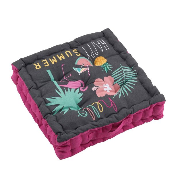 Coussin de sol matelassé collection flamant rose ...