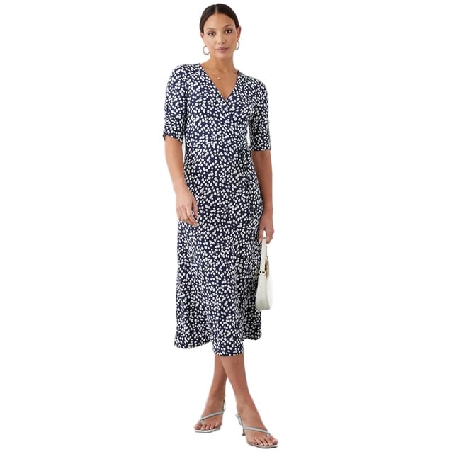 Robe De Soirée Femme Dorothy Perkins - Noir Et Blanc, Taille 14, Occasion Très Bon état