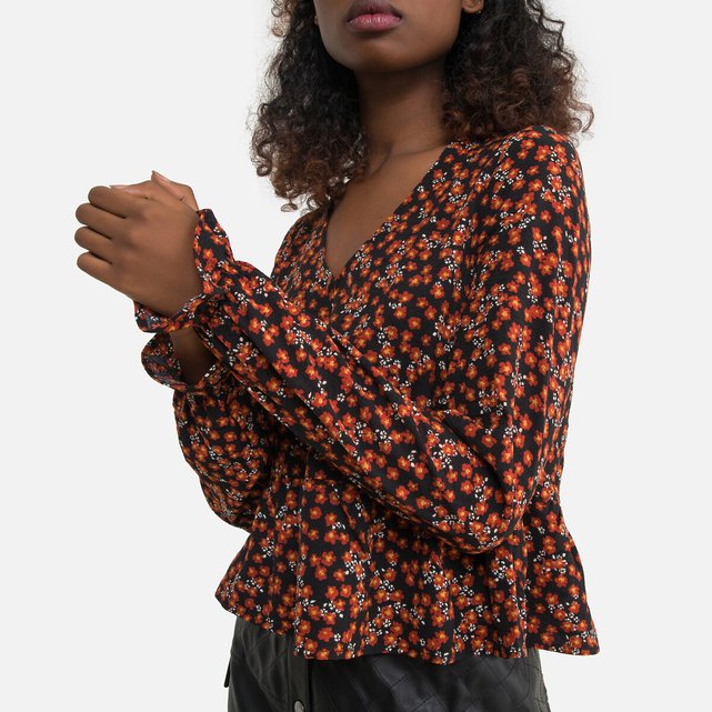 Recycled floral blouse with Vero Moda La