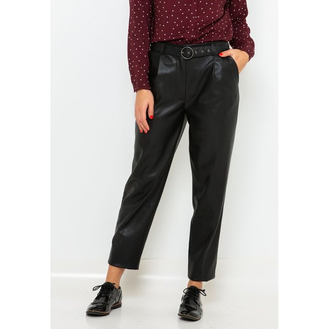 Quel Haut Avec Pantalon Simili Cuir Pantalon en simili noir noir Camaieu | La Redoute