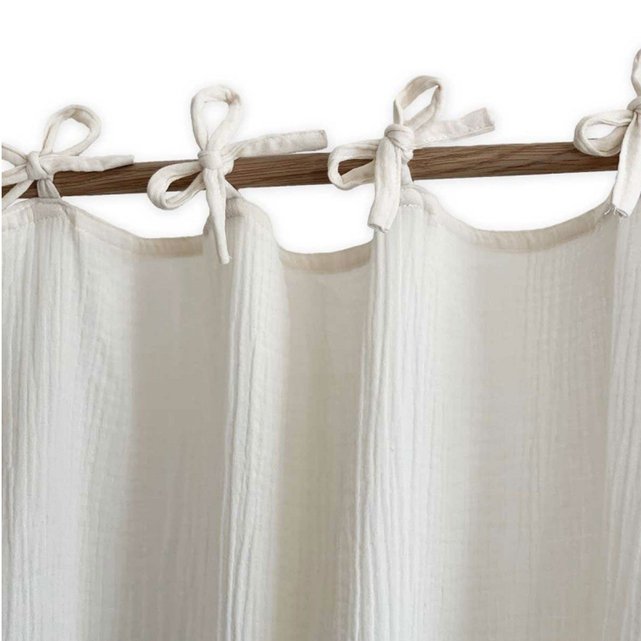 Rideau A Nouettes En Double Gaze De Coton Cocoeko La Redoute