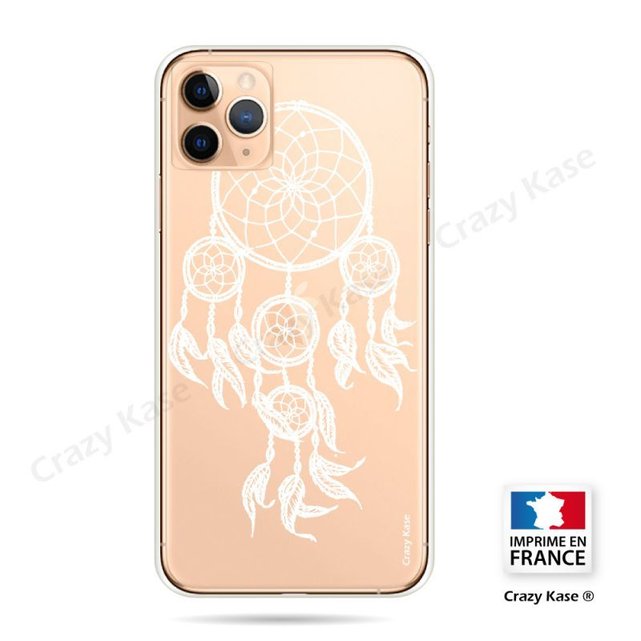 Coque compatible iphone 11 pro max souple motif attrape rêves blanc Crazy Kase | La Redoute