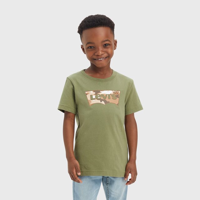 T shirt met korte mouwen kaki Levi s Kids La Redoute