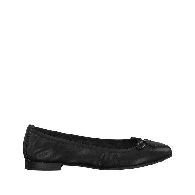 Alena leather ballet flats black 