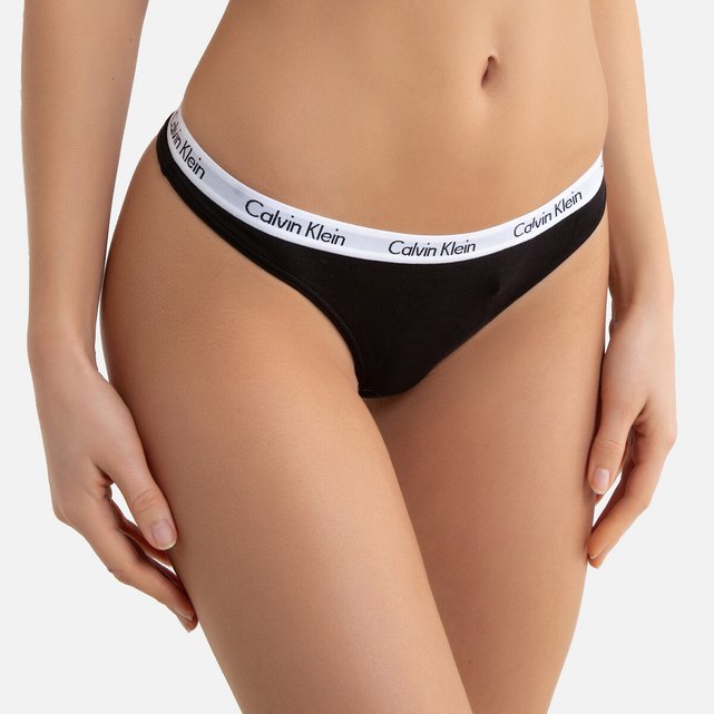Tanga, pack de 3 negro Calvin Klein Underwear La Redoute