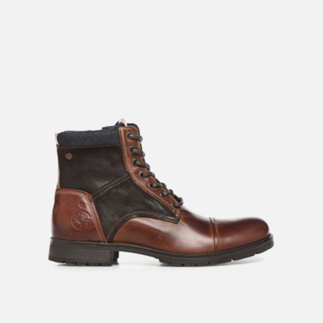 jack and jones cognac boots