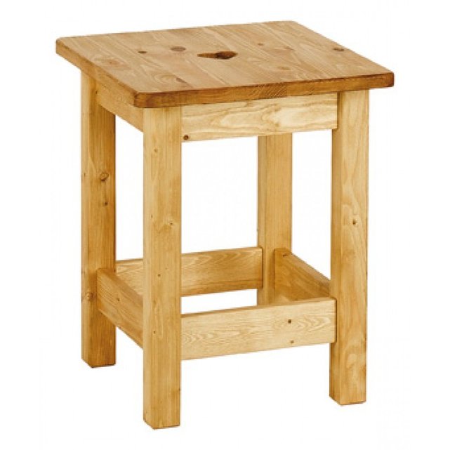 2 x tabouret rustique en pin avec coeur terroir miel ...