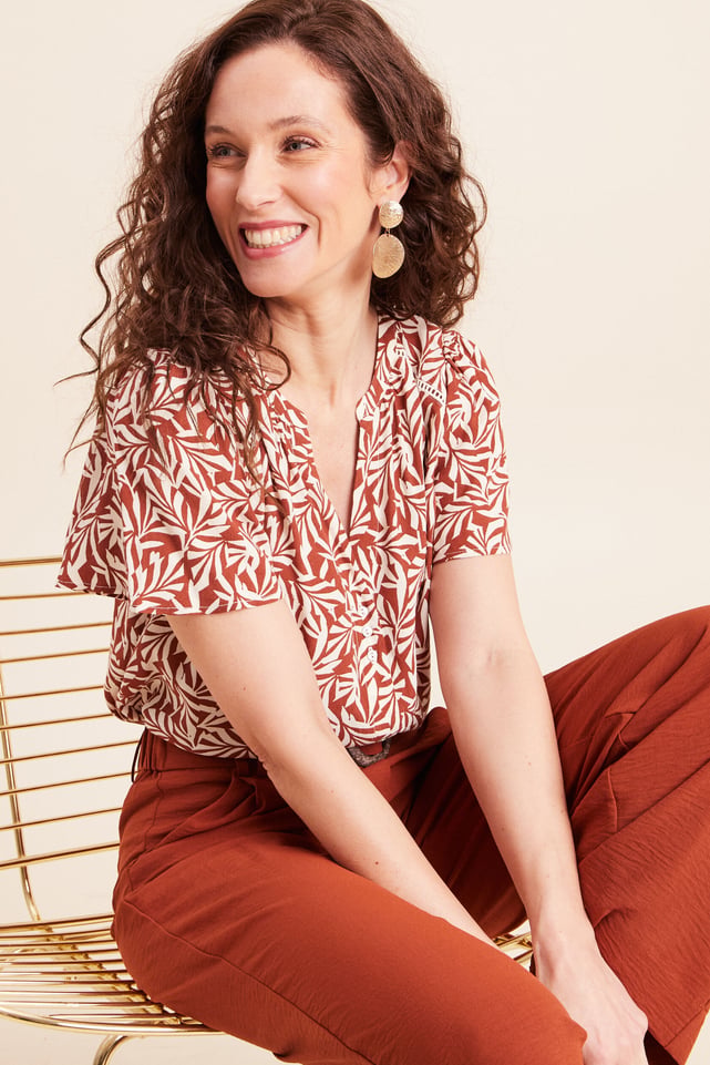 Tunique Neuve Avec étiquettes BREAL Taille 40 En Viscose Multicolore - Manches Trois-quarts