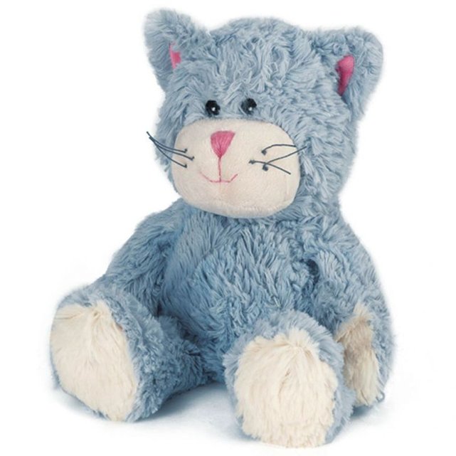 peluche chat gris