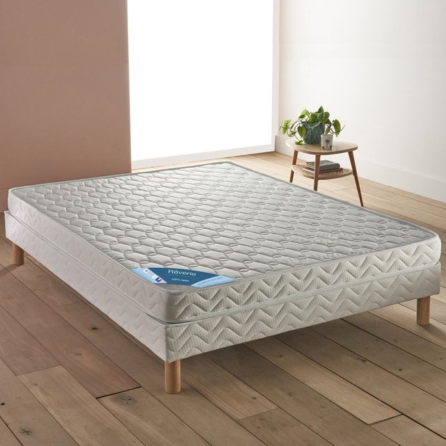 Ensemble matelas latex + sommier blanc Reverie | La Redoute