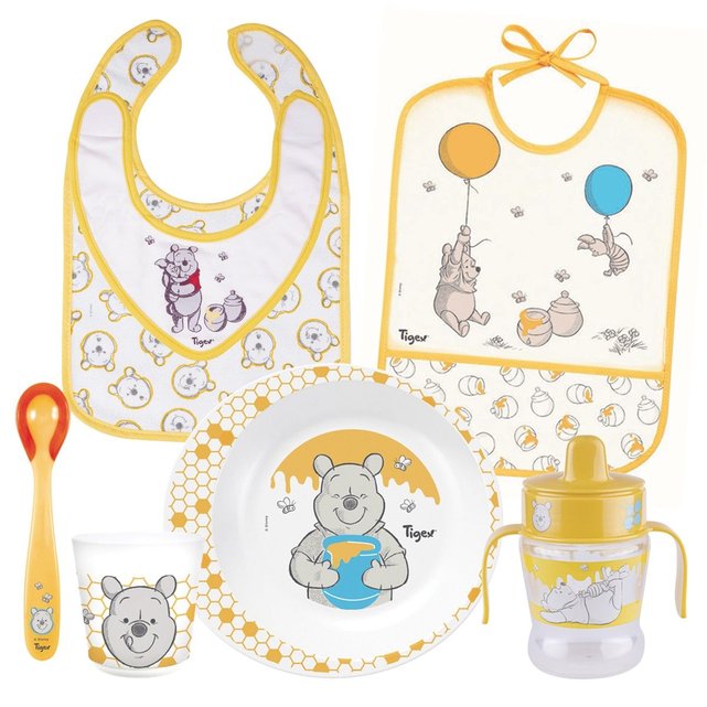 Les Essentiels Du Repas Winnie L Ourson Pour Bebe Jaune Tigex La Redoute