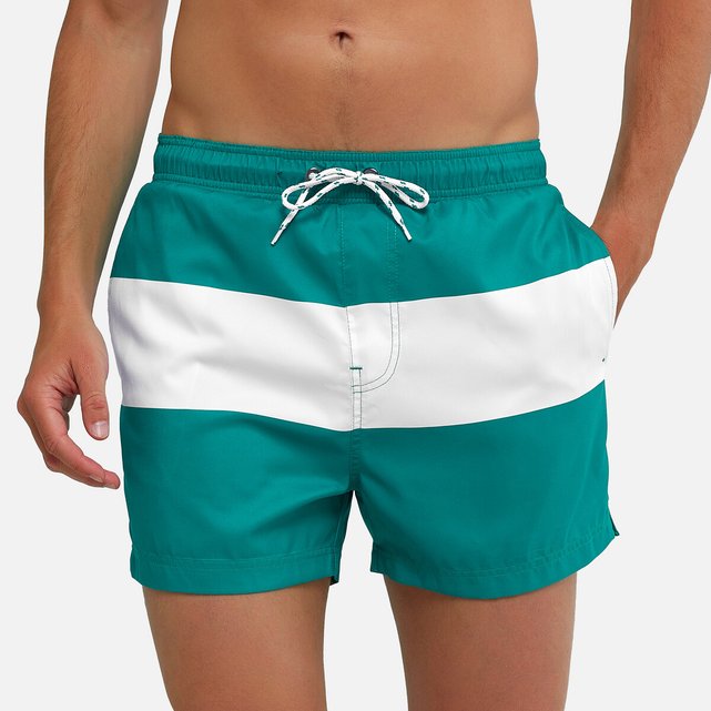 printed swim shorts