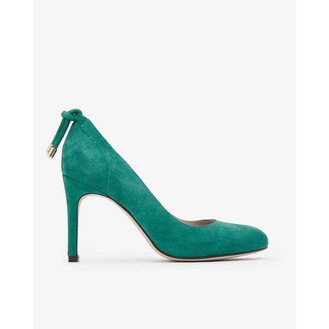 chaussure a talon vert emeraude