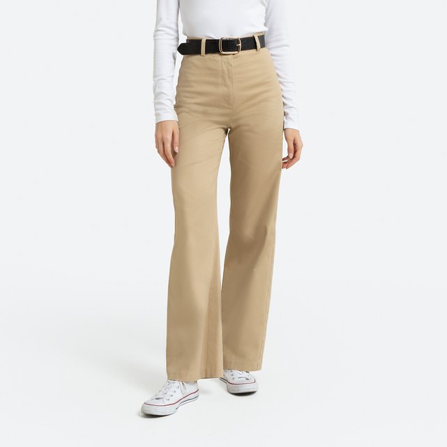 Pantalon beige outlet femme