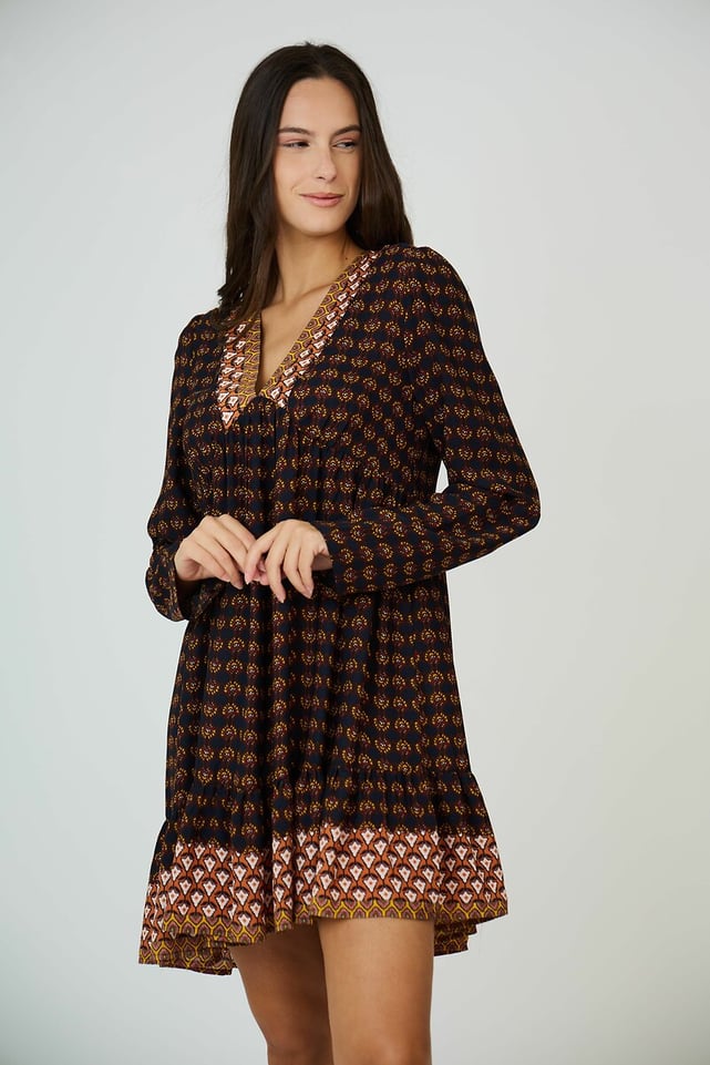 Robe See U Soon Gris Souris - Avec Sautoir Intégré, Taille 0/34 (Petit 36), Neuve