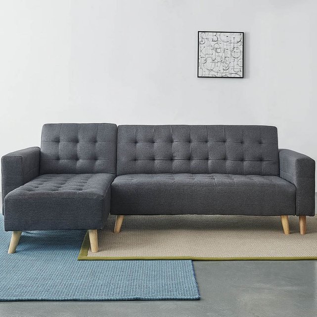 Canapé d'angle convertible scandinave sherbrooke gris ...