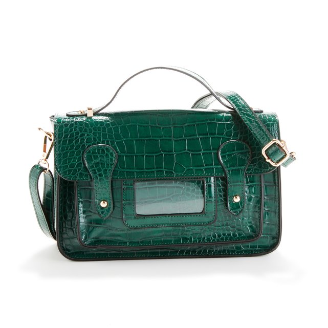 mock croc handbag