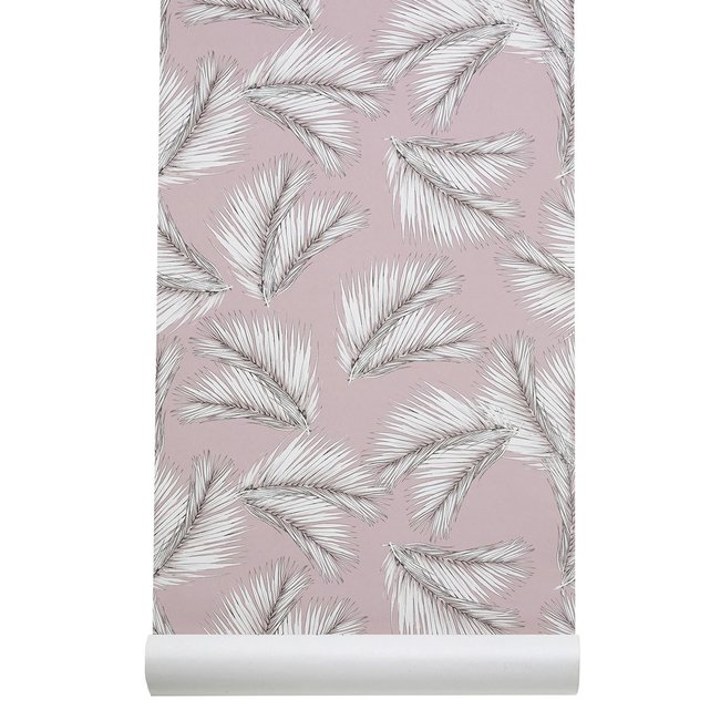 Papier Peint Intisse Come Rose Pâle Les Gambettes La Redoute