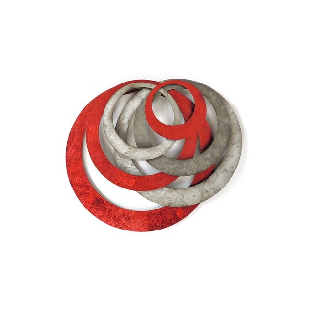 Décoration Murale Cercles Design Collection Del Arte Rouge