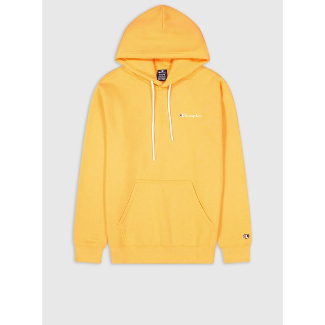 Yellow champion hoodie small cheap