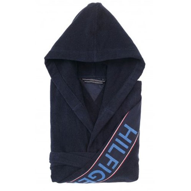 Peignoir degree navy Tommy Hilfiger | La Redoute