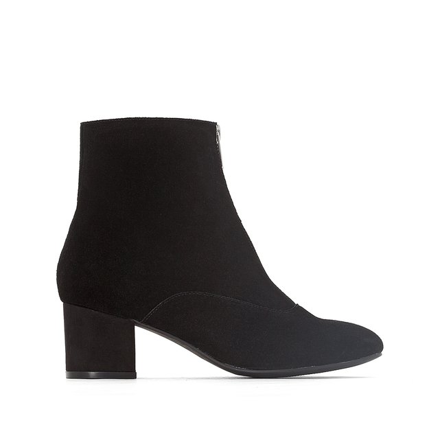 Boots cuir fermeture zip avant