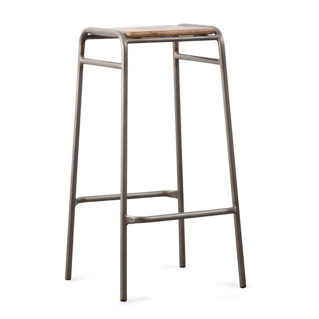 Tabouret De Bar Vintage Ecolier Bois Made In Meubles La Redoute