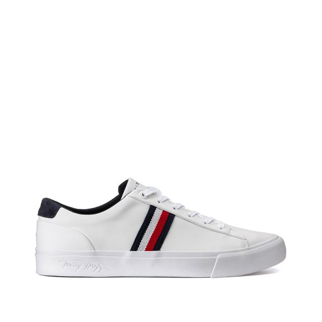 tommy hilfiger leather trainers