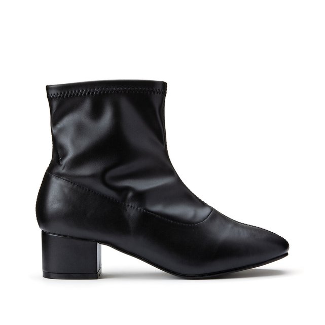 extra wide fit leather ankle boots