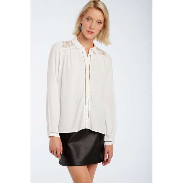 chemise ouverte dans le dos empi 232 cement dentelle ecru naf chemise ouverte dans le dos empi 232 cement dentelle ecru naf