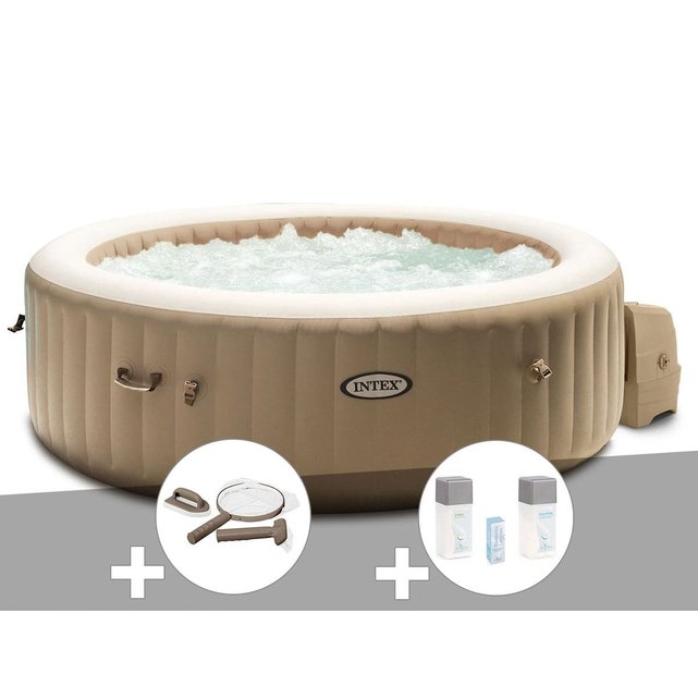 Spa Gonflable Purespa Sahara Rond Bulles 6 Places Intex Intex