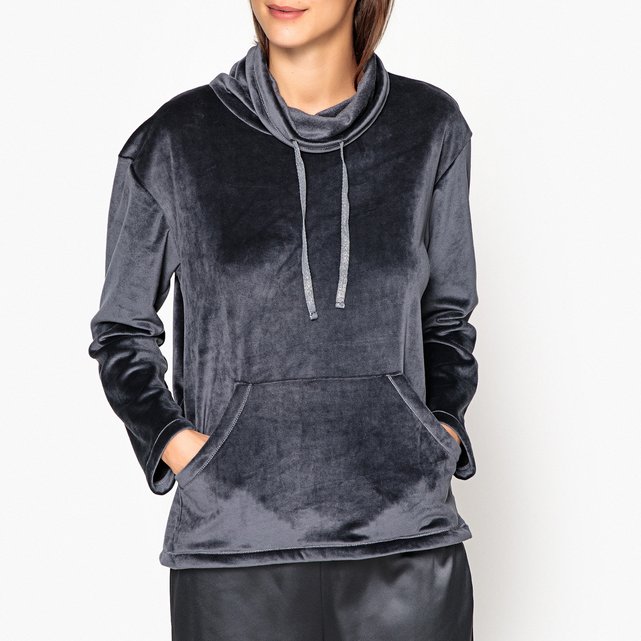 fleece lounge hoodie